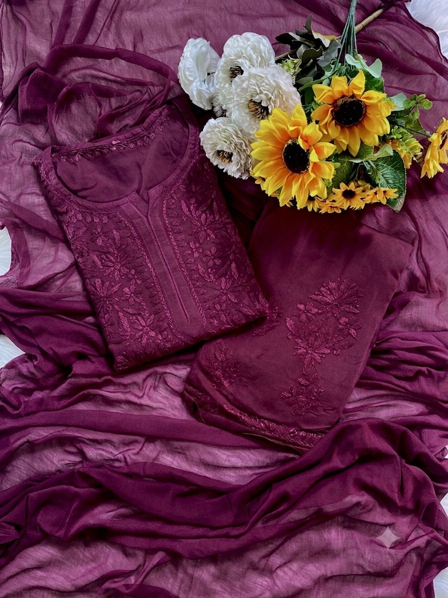 Bella Ombre Chikankari Full set