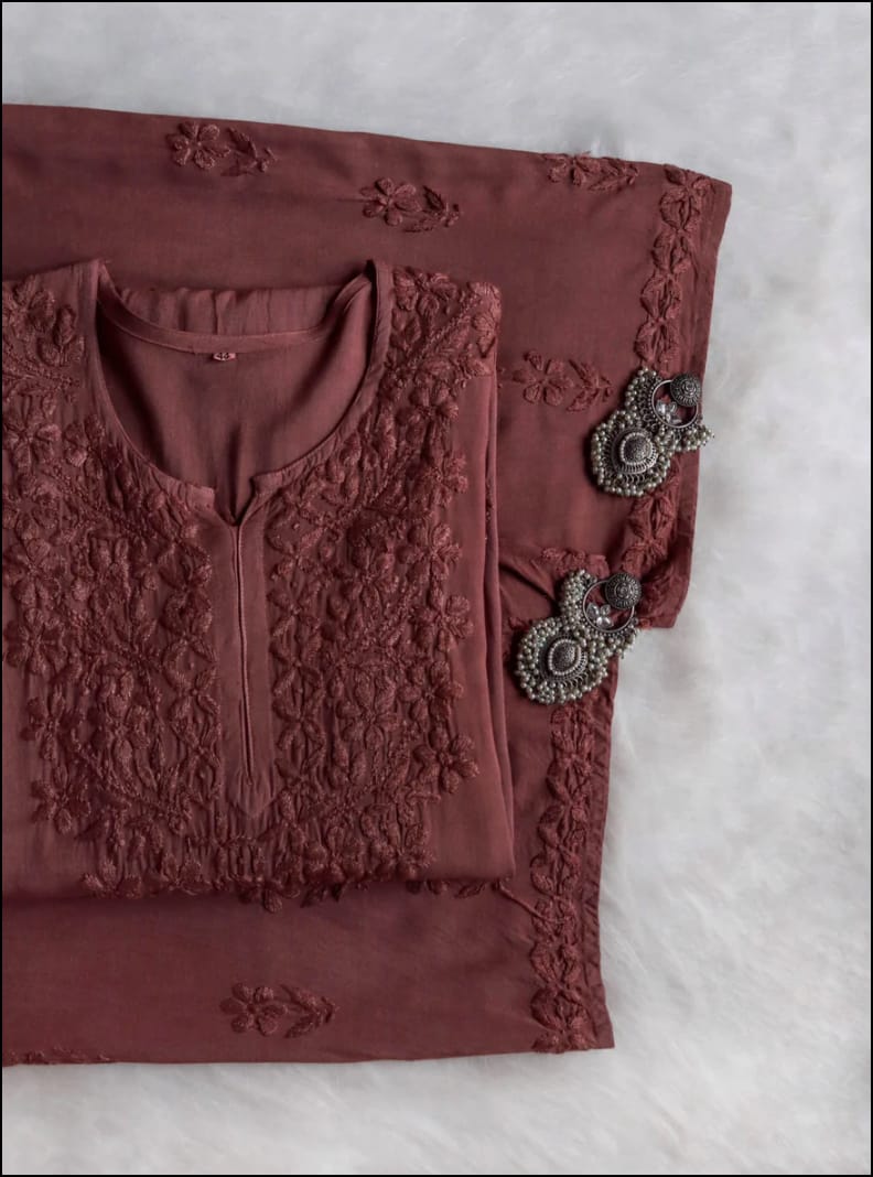 Nyra Modal cotton chikankari Co-ord set