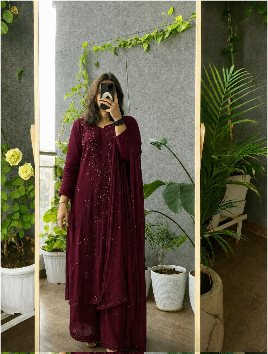 Handcrafted Premium Viscose Suit Set