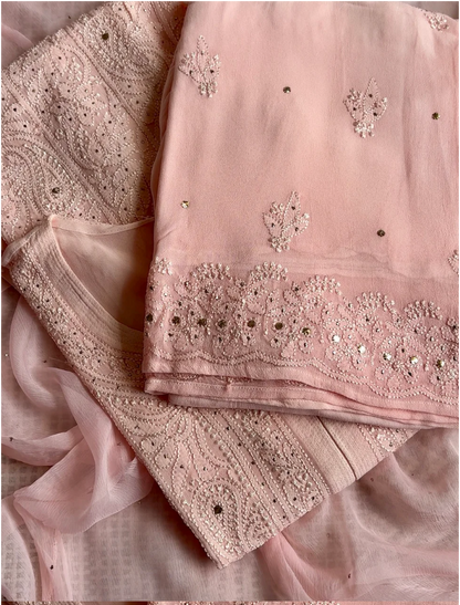 Iva Festive Launch - Premium Viscsoe Chikankari Set