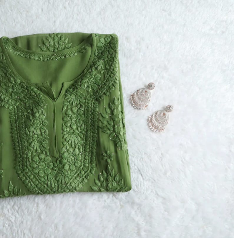 Humaira Luxe 3D Handembroidred Mukaish Chikankari Set