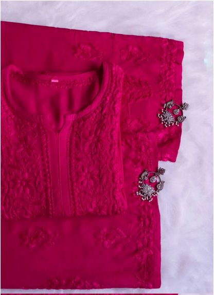Nyra Modal cotton chikankari Co-ord set