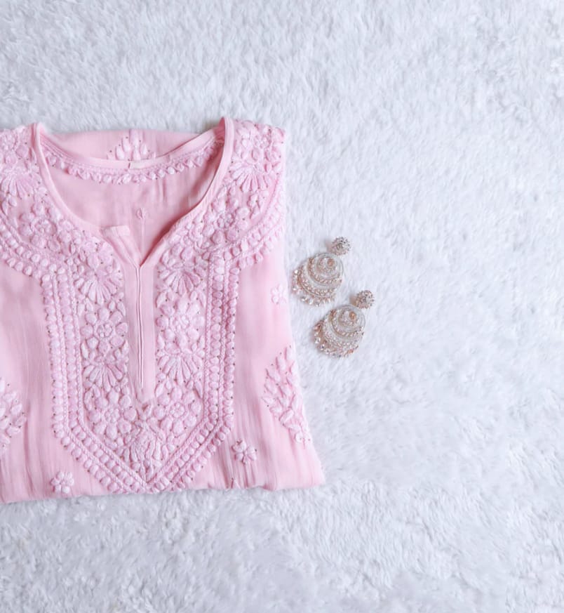 Humaira Luxe 3D Handembroidred Mukaish Chikankari Set