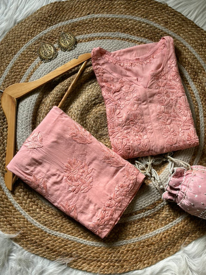 Modal Cotton Kurta Bottom Set