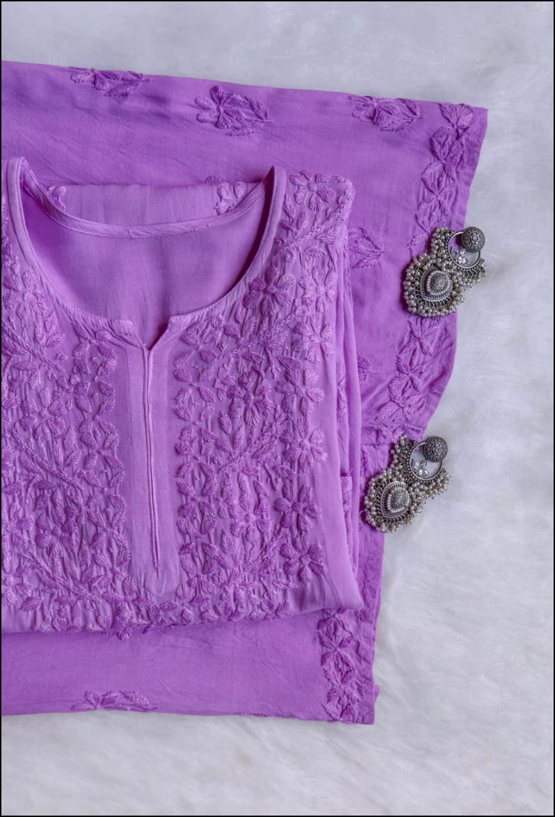 Nyra Modal cotton chikankari Co-ord set