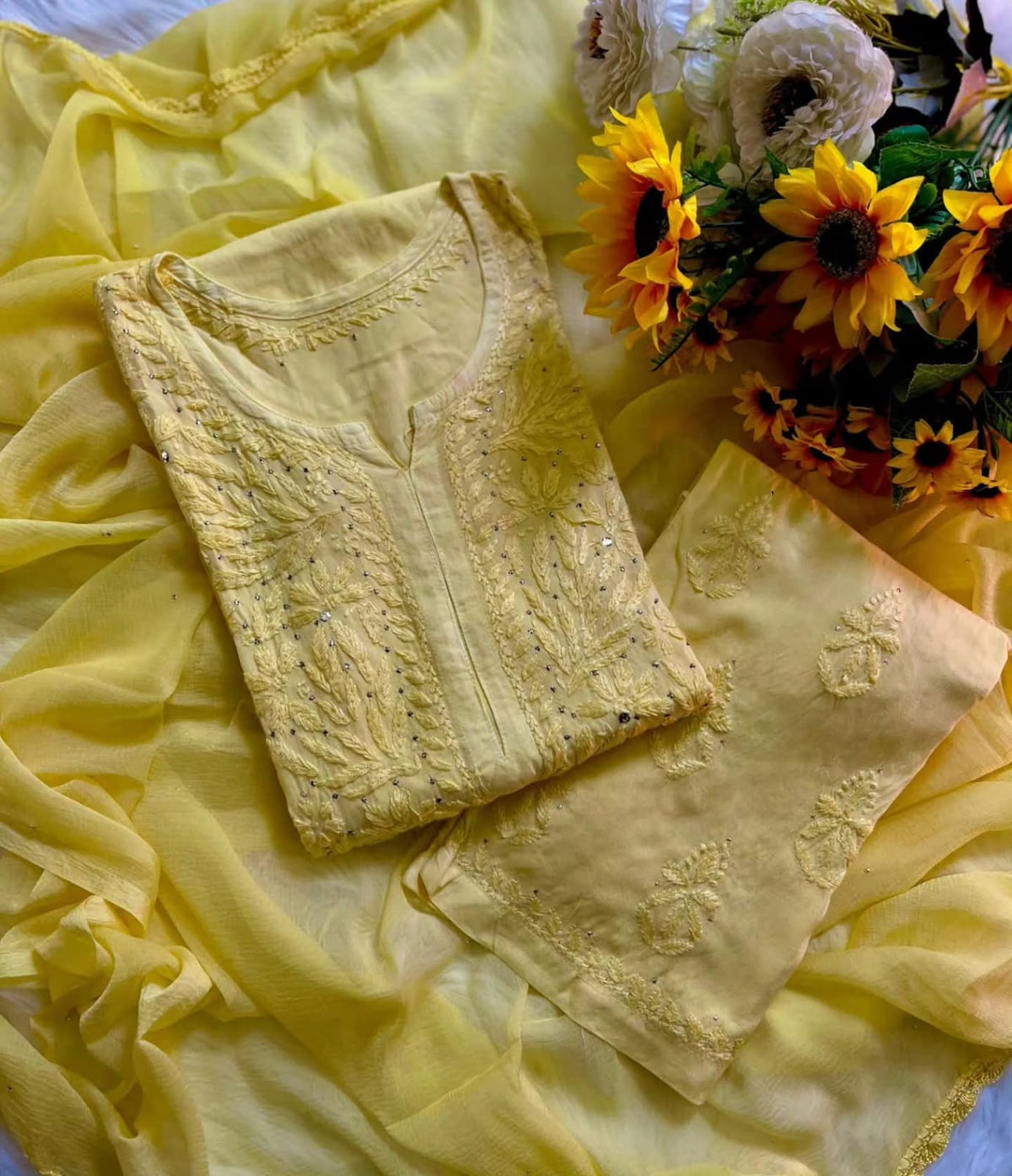 Shifa Soft Reyon Hotseller Mukaish Set