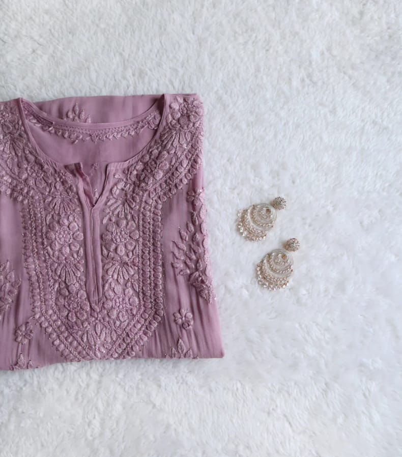 Humaira Luxe 3D Handembroidred Mukaish Chikankari Set