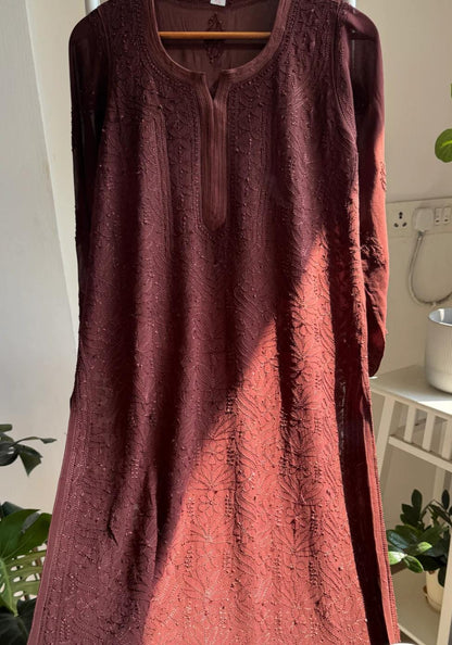 Fazera Luxe Pure Viscose Full Jaal Chikankari  Sets