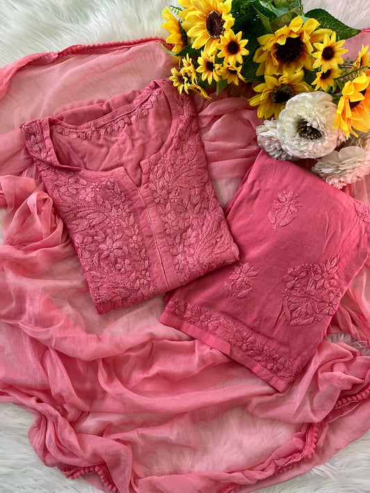 Soft Cotton Chikankari Full set