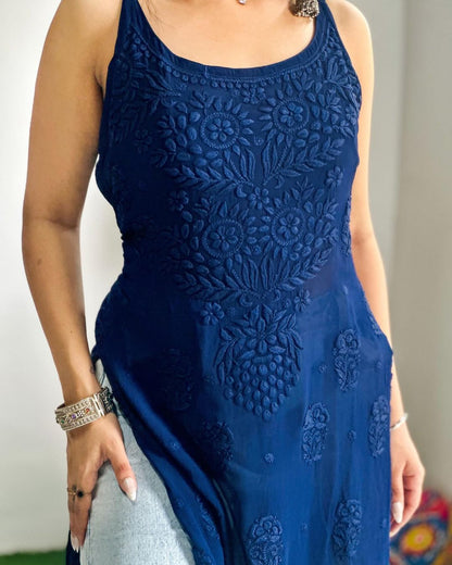 Humaira Noodle Strap 3D viscose Kurti