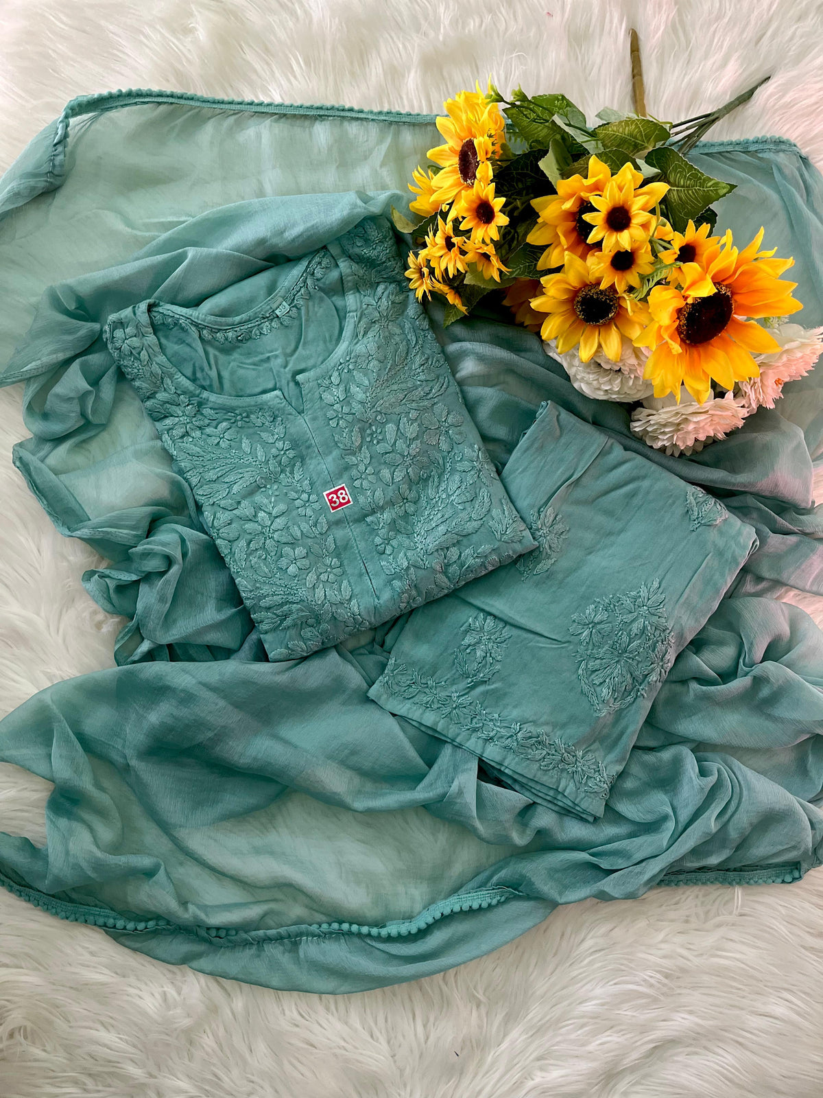 Soft Cotton Chikankari Full set