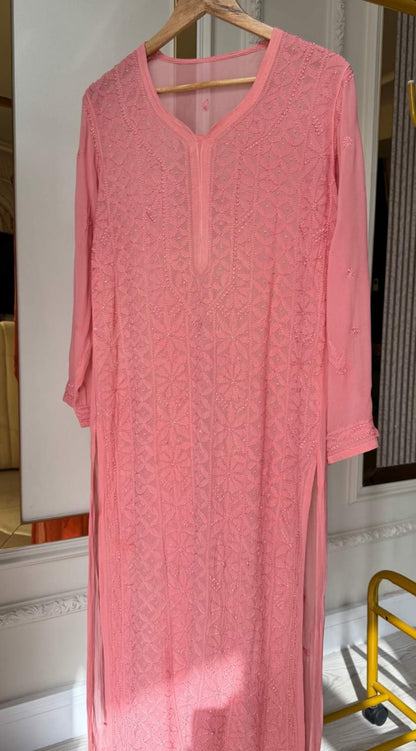 Fazera Luxe Pure Viscose Full Jaal Chikankari  Sets