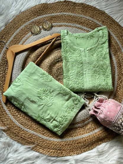 Modal Cotton Kurta Bottom Set