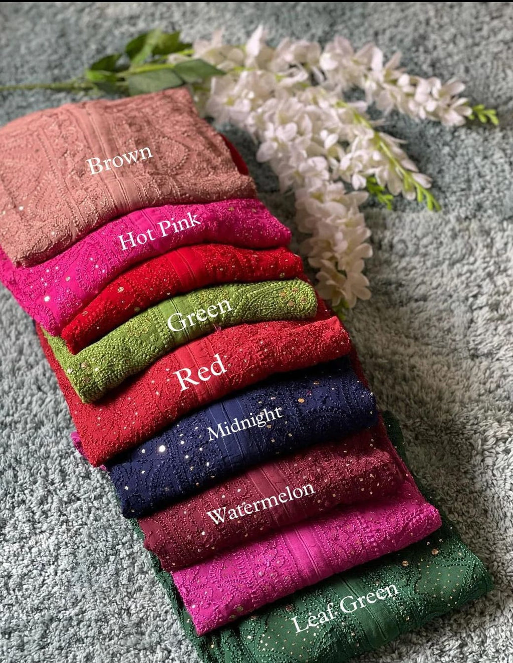 Mira Premium Viscouse Chikankari Suit Set