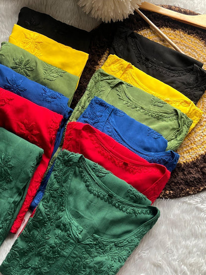 Modal Cotton Chikankari Cord Set
