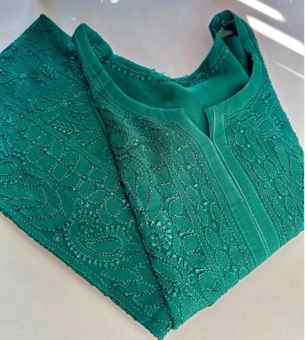 Dia Pure Full Jaal Georgette Fine Chikankari Kurta Set