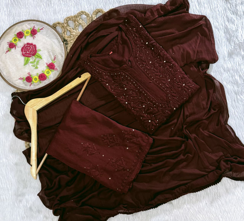 Shifa Soft Reyon Hotseller Mukaish Set