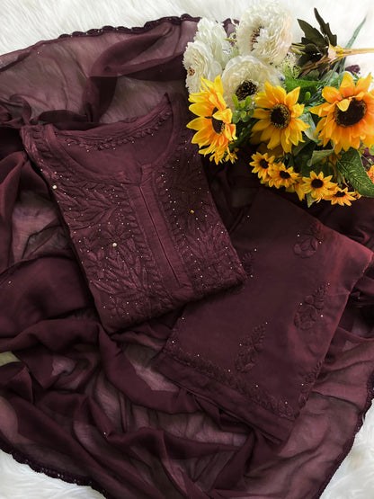 Shifa Soft Reyon Hotseller Mukaish Set