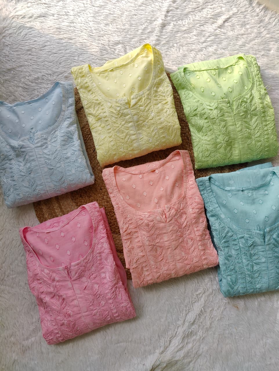 Aliya Dobby Cotton Handembroidred Full Set