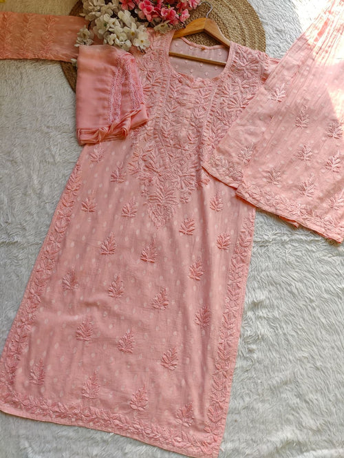 Aliya Dobby Cotton Handembroidred Full Set
