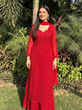 Mira Premium Viscouse Chikankari Suit Set
