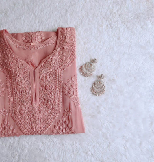 Humaira Luxe 3D Handembroidred Mukaish Chikankari Set