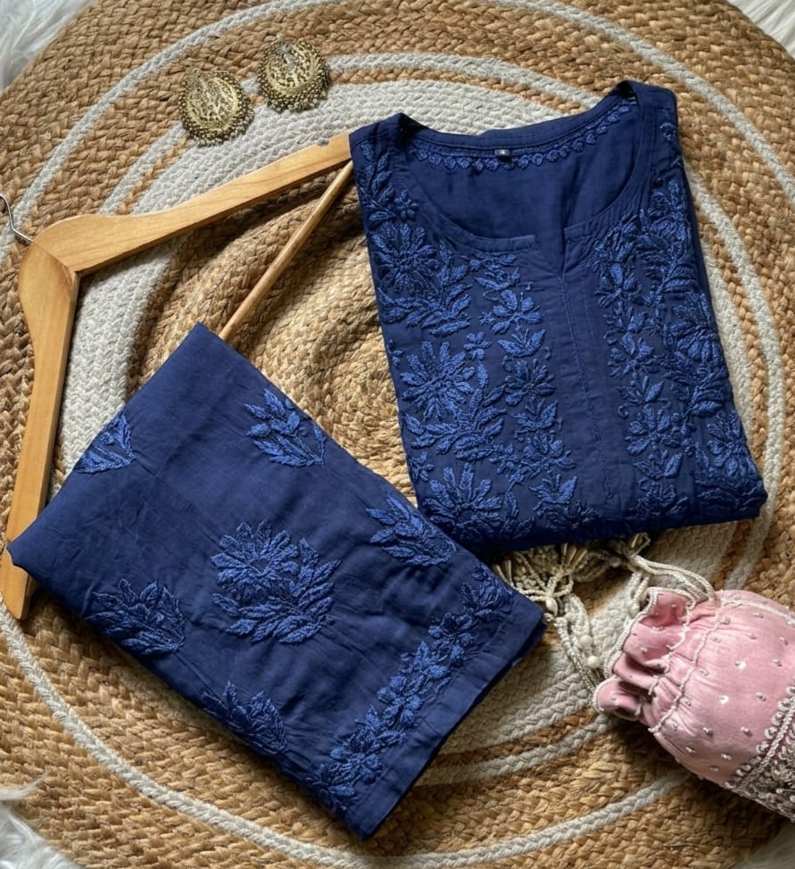 Modal Cotton Kurta Bottom Set