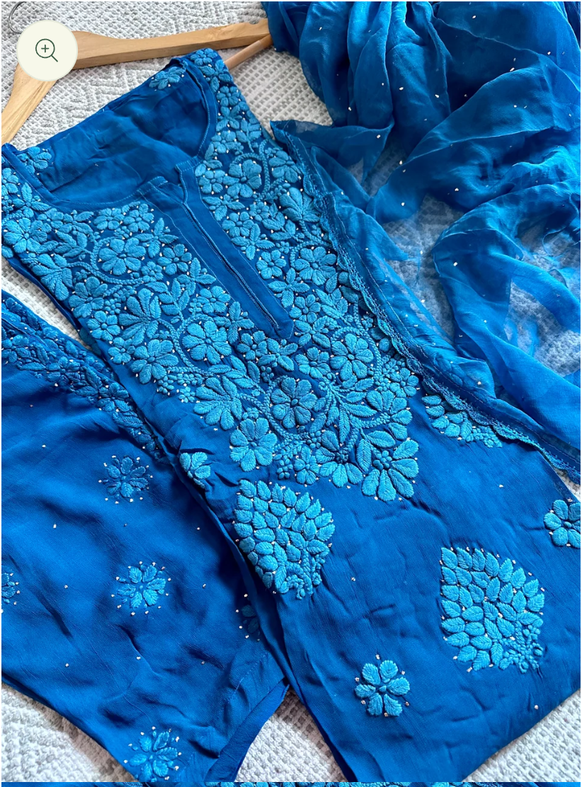 Haseen Haniya Three Piece pure viscose georgette Suit Set