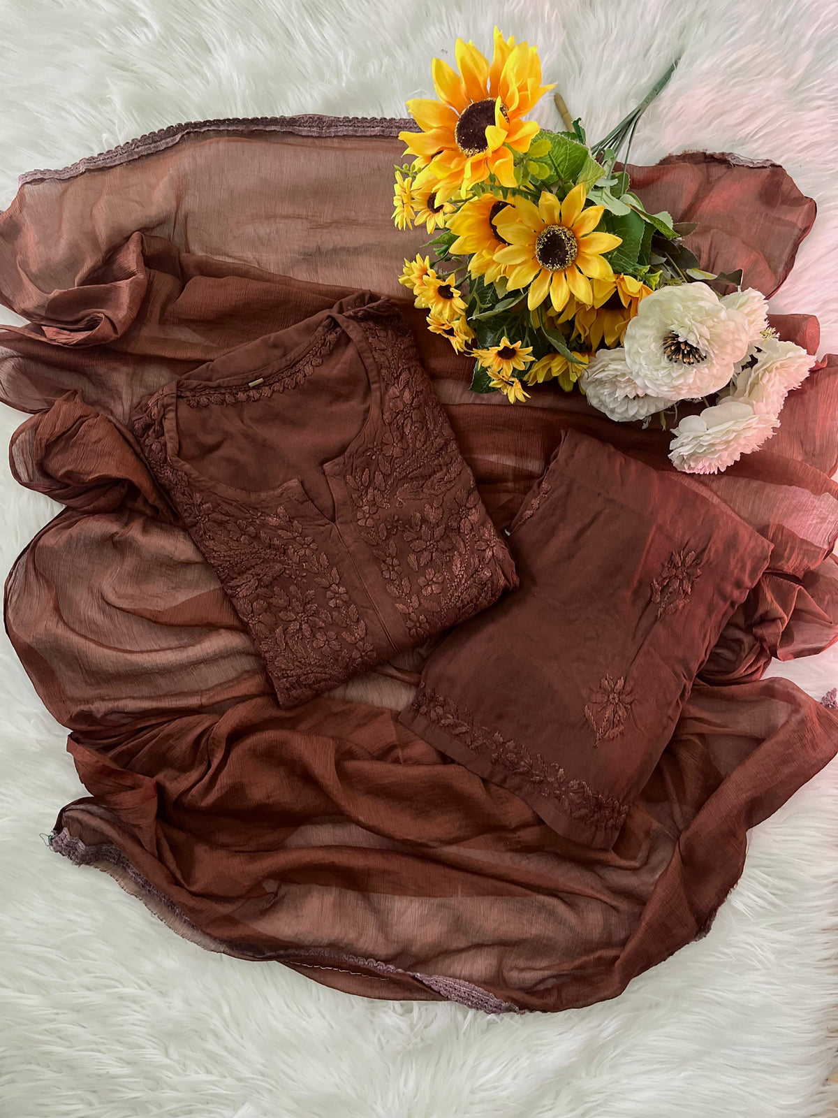 Soft Cotton Chikankari Full set