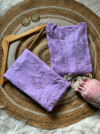 Modal Cotton Kurta Bottom Set