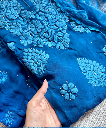 Haseen Haniya Three Piece pure viscose georgette Suit Set