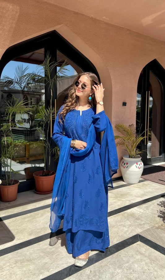 Chandani Premium Soft Rayon Mukaish Work Kurta Set