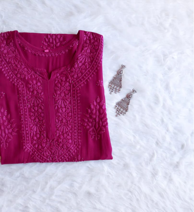 Humaira Luxe 3D Handembroidred Mukaish Chikankari Set