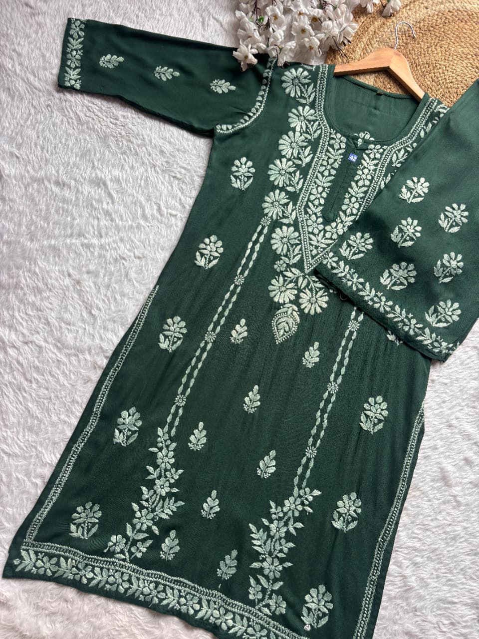 Reyon Cotton Chikankari Cord Set