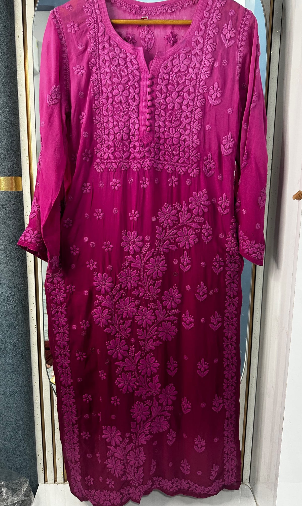 Nazia 3d Handembroidred Viscose Chikankari Set