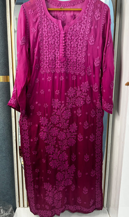 Nazia 3d Handembroidred Viscose Chikankari Set