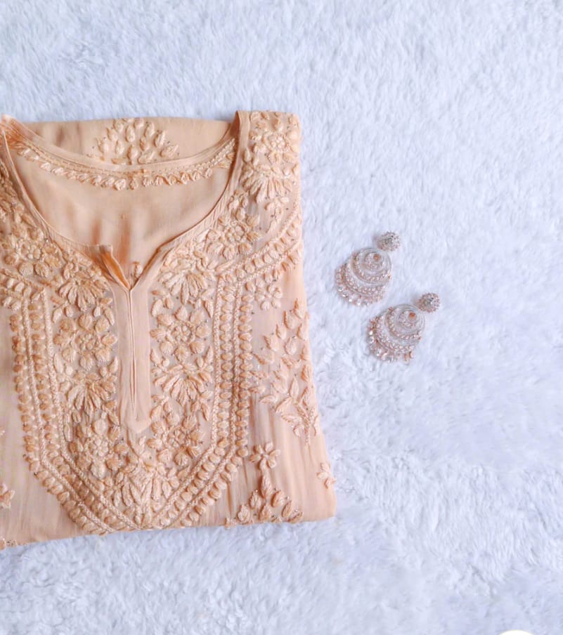 Humaira Luxe 3D Handembroidred Mukaish Chikankari Set