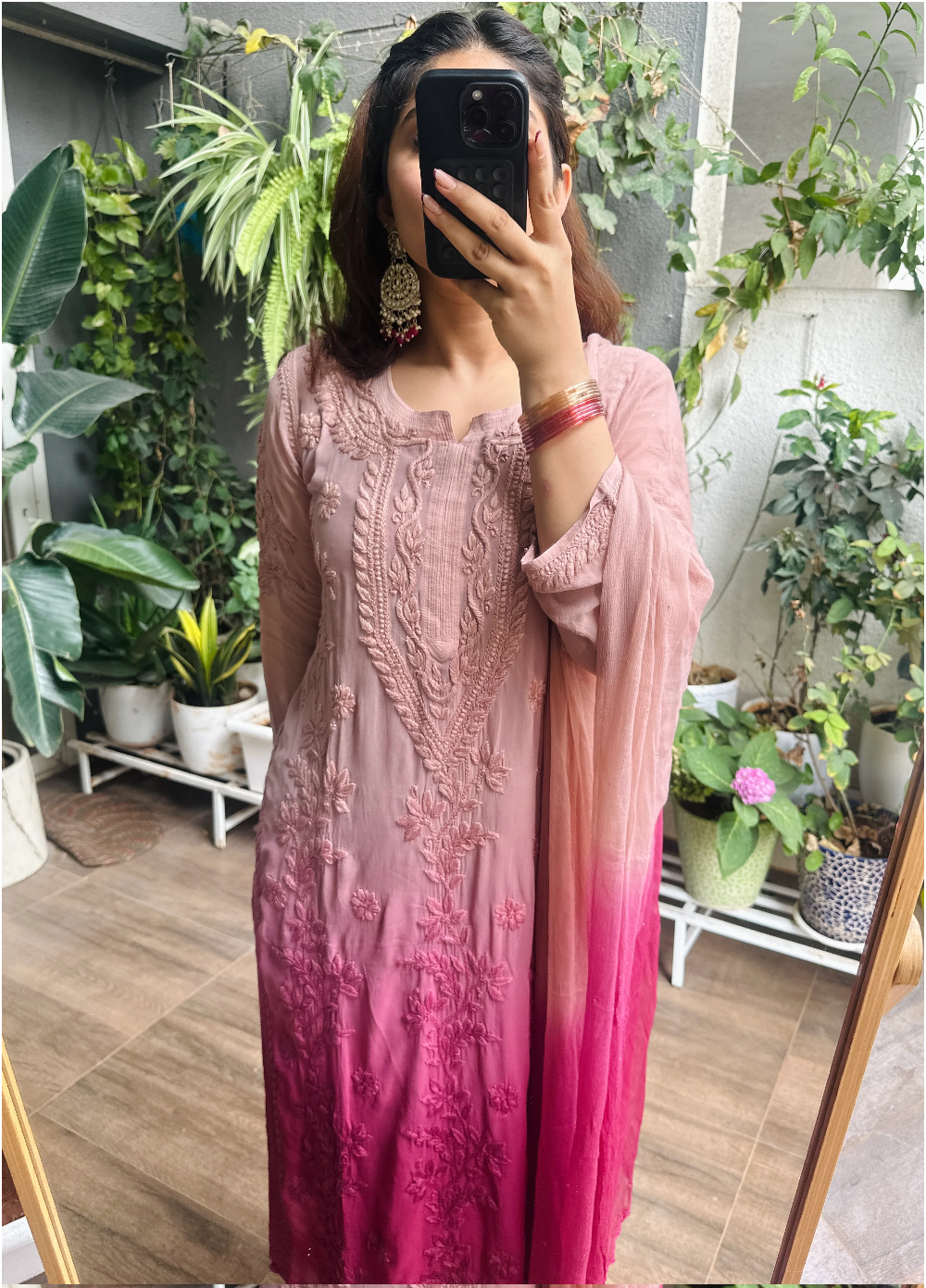 Misti Doi Chikankari 3D Handembroidred Suit Set