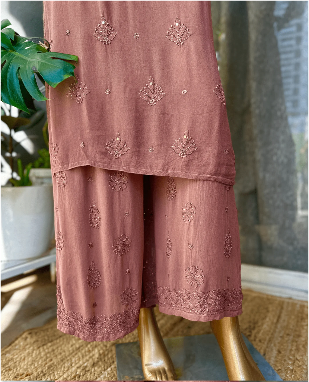 Adila Chikankari Full Jaal Suit Set