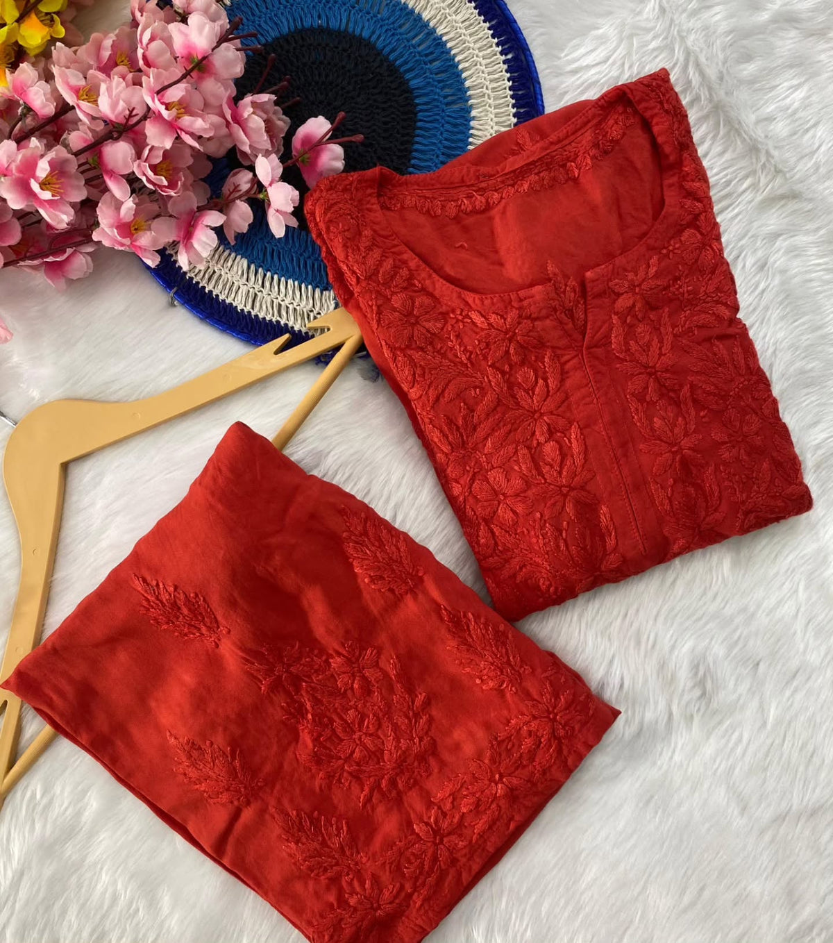 Chaynika Modal Cotton Chikankari Cord Set