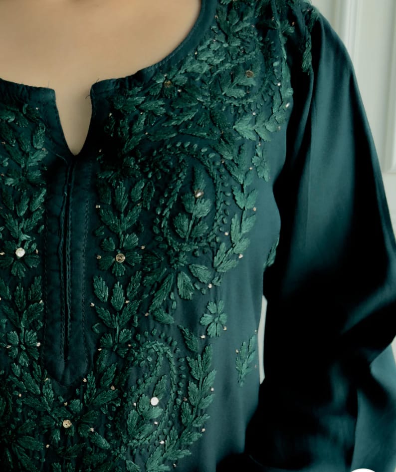 Nethra Reyon Mukaish Chikankari Set