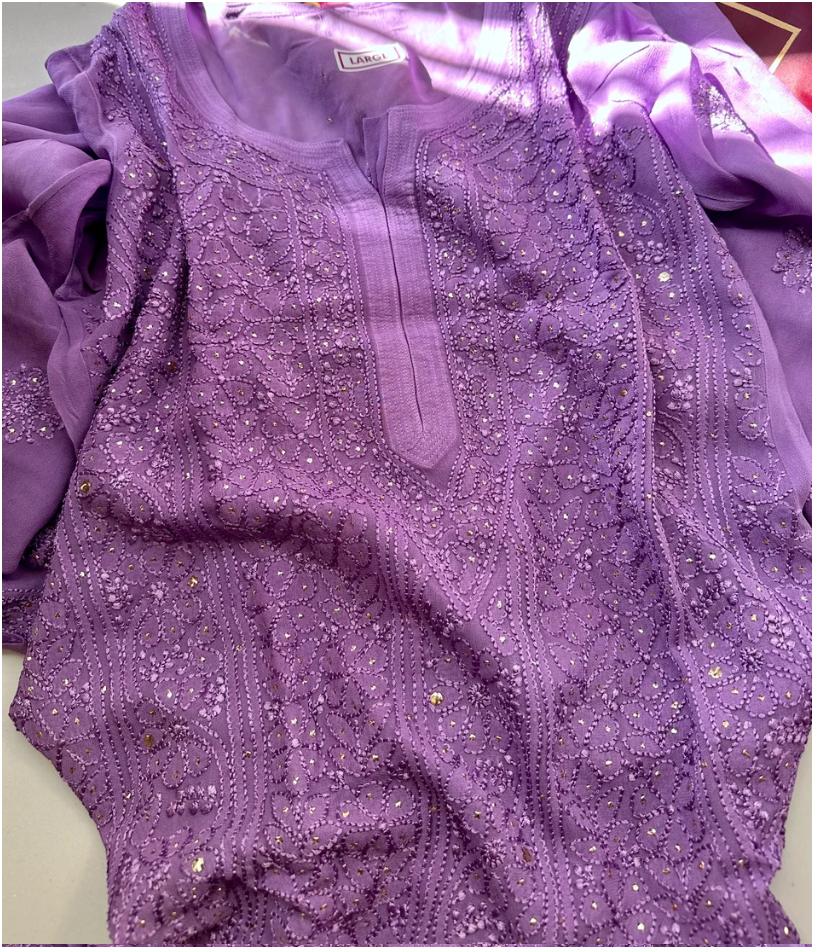 Iva Festive Launch - Premium Viscsoe Chikankari Set