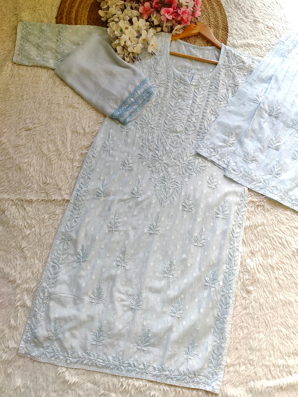 Aliya Dobby Cotton Handembroidred Full Set