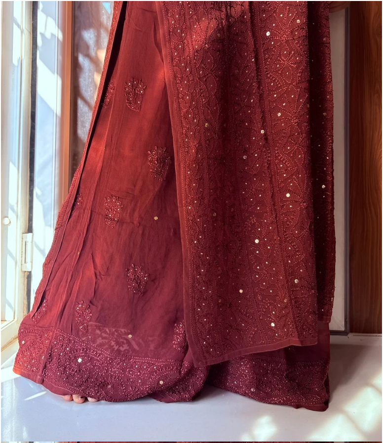 Iva Festive Launch - Premium Viscsoe Chikankari Set