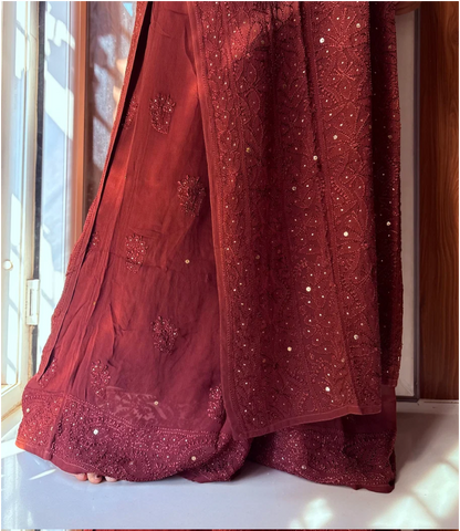 Iva Festive Launch - Premium Viscsoe Chikankari Set