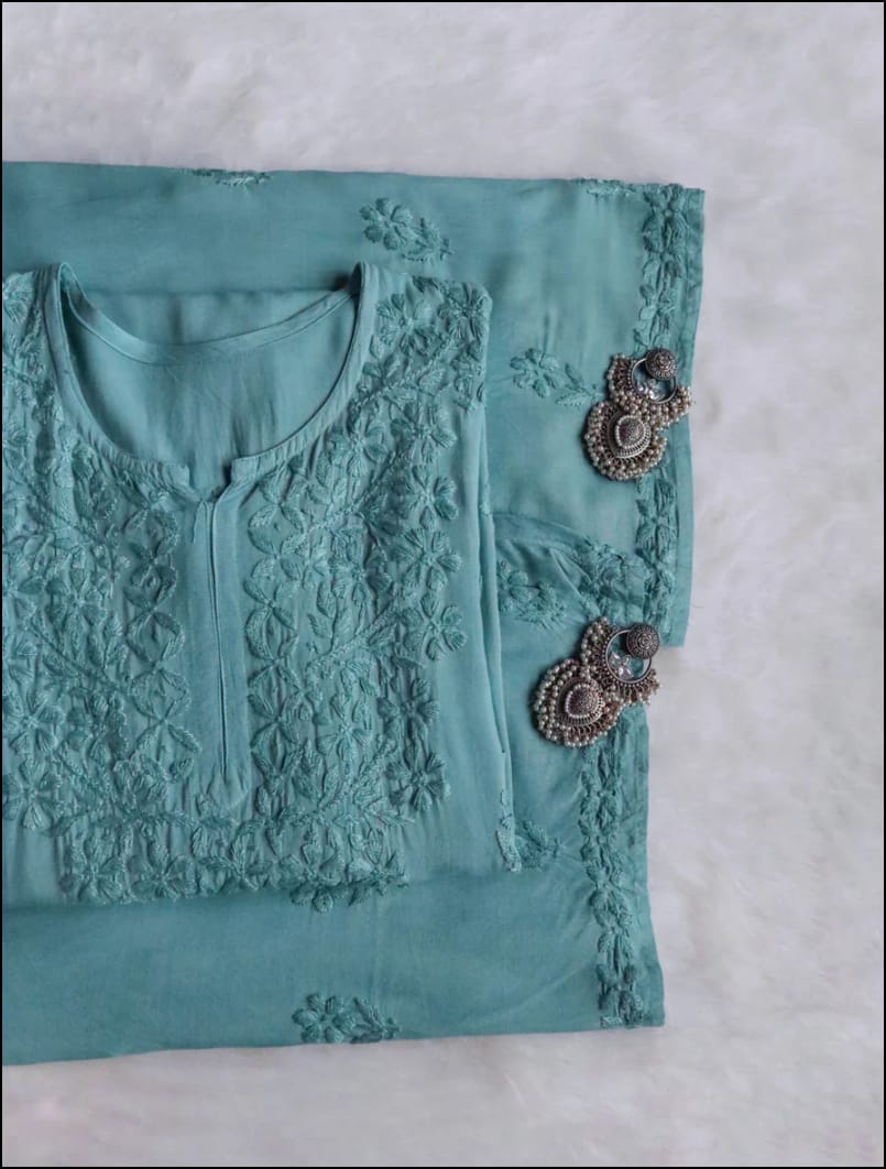 Nyra Modal cotton chikankari Co-ord set