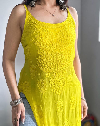 Humaira Noodle Strap 3D viscose Kurti