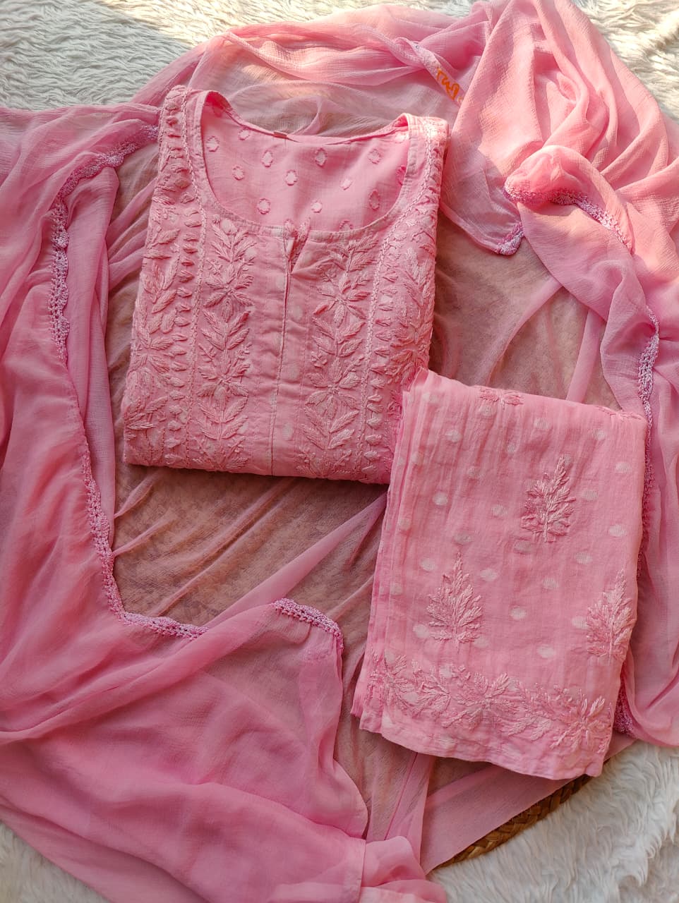 Aliya Dobby Cotton Handembroidred Full Set